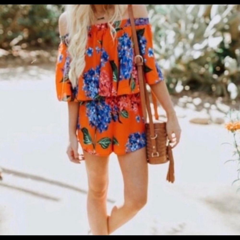 Show me your mumu rosarita romper in bahama bloom